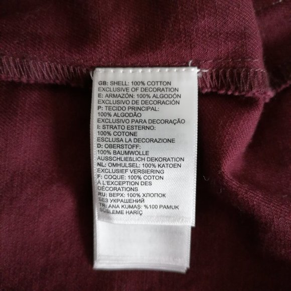 The North Face Womens Maroon Long Sleeve Hooded Full Zip Jacket Size M - Picture 7 of 8